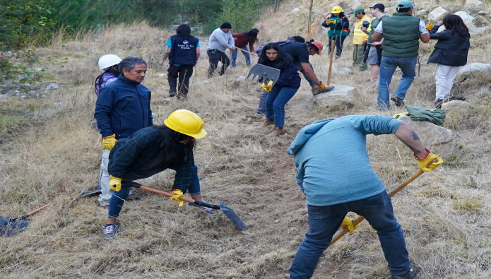 Áncash: más de 20 voluntarios son capacitados por el Sernanp sobre control y mitigación de incendios forestales