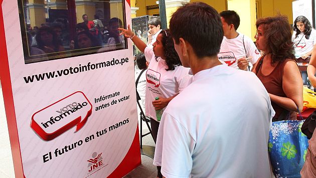 JNE, Reniec y ONPE difunden campaña a favor del voto informado