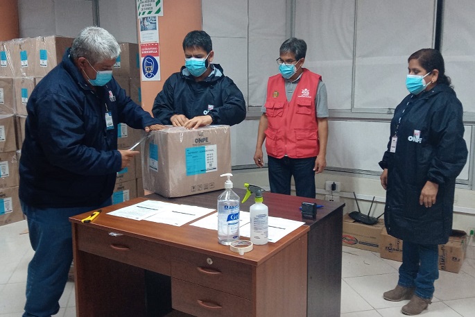 ODPE Santa verifica material electoral para la Segunda Elección Presidencial 2021