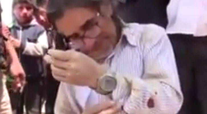 Waldo Ríos, gobernador de Áncash, sufre caída en Pariacoto(Vídeo)