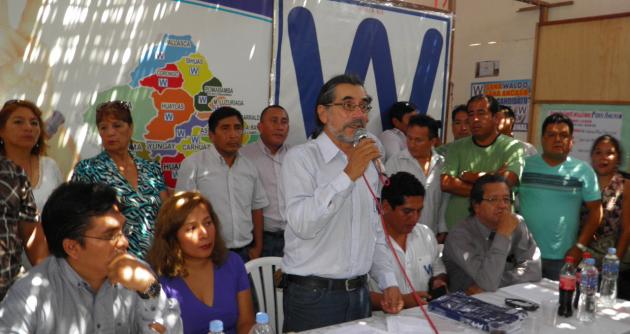 Puro Áncash señala que Modesto Julca pretende desestabilizar sistema democrático en la región