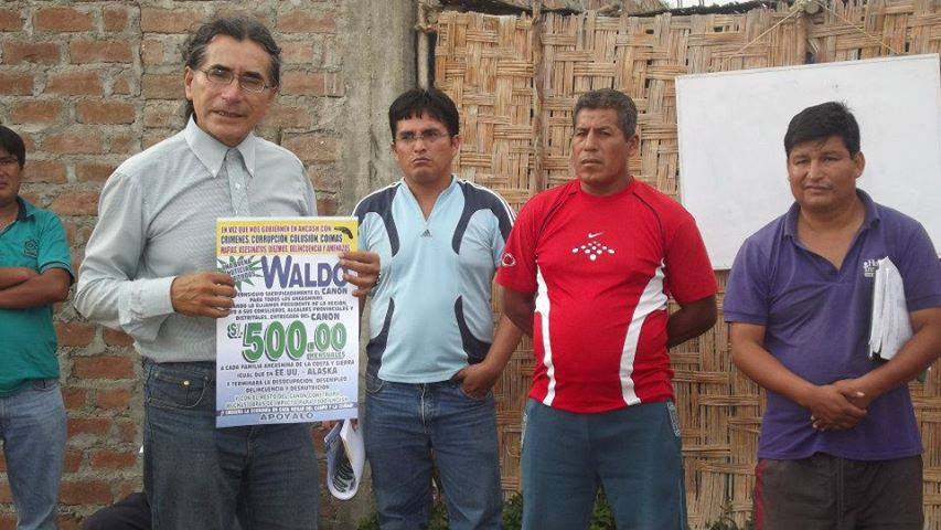 Waldo Ríos dice que pagará S/.250,000 al Estado este 21 de diciembre para asumir cargo el 2015