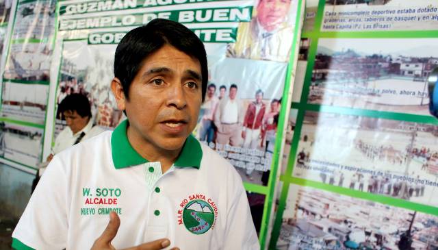 Hoja de vida de candidato a alcaldía de Nuevo Chimbote, Walter Soto 