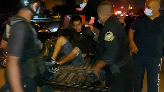 Cuatro delincuentes asaltan pizzería en Nuevo Chimbote y serenazgo atrapa a uno de los hampones