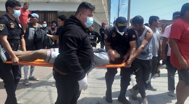 Motociclista resultó herido tras ser impactado por un camión en Chimbote