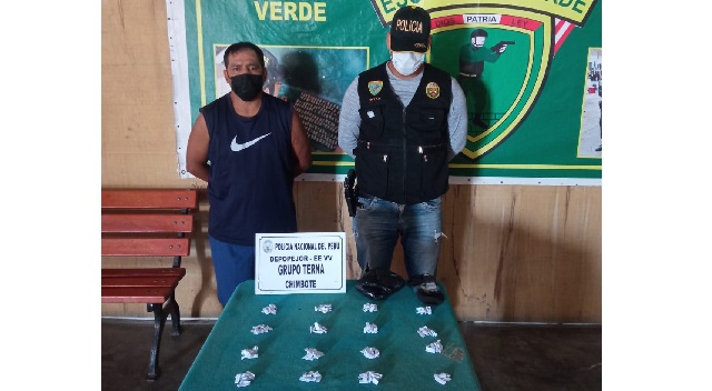 Detienen a escurridizo microcomercializador de drogas en Chimbote