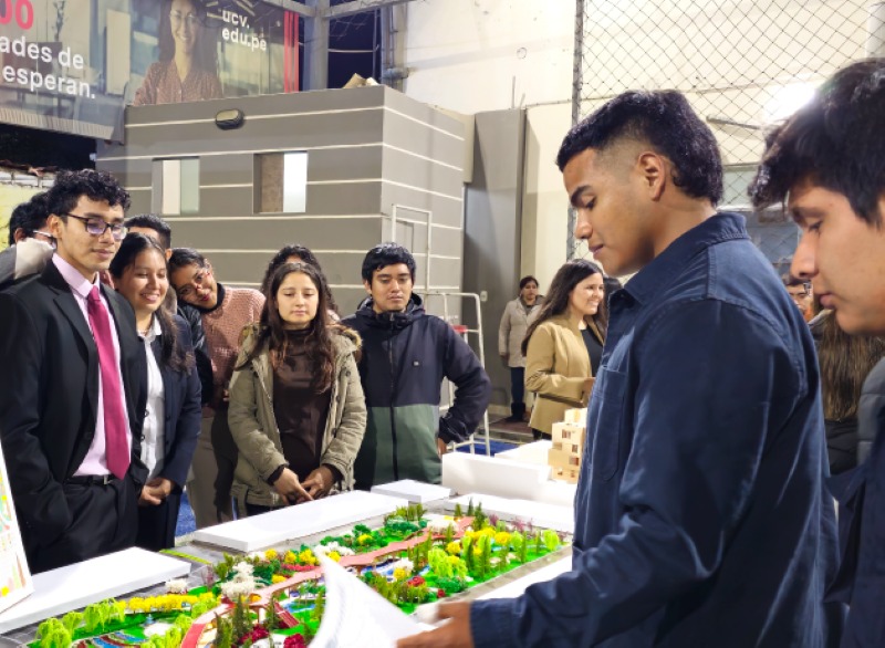 Alumnos de Arquitectura la UCV Chimbote destacan en exhibición del Colegio de Arquitectos de Áncash