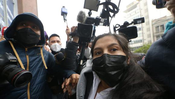 Yenifer Paredes, cuñada del presidente, acudió a declarar ante Fiscalía Anticorrupción