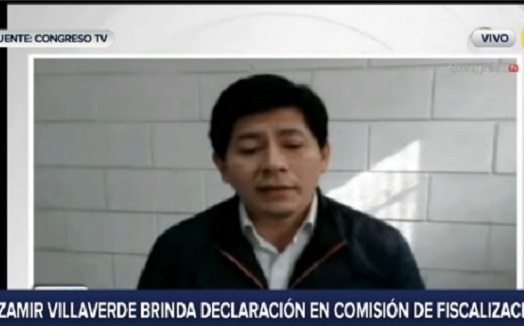 Zamir Villaverde, asegura que Pedro Castillo ganó las elecciones "manipulando la voluntad popular" 
