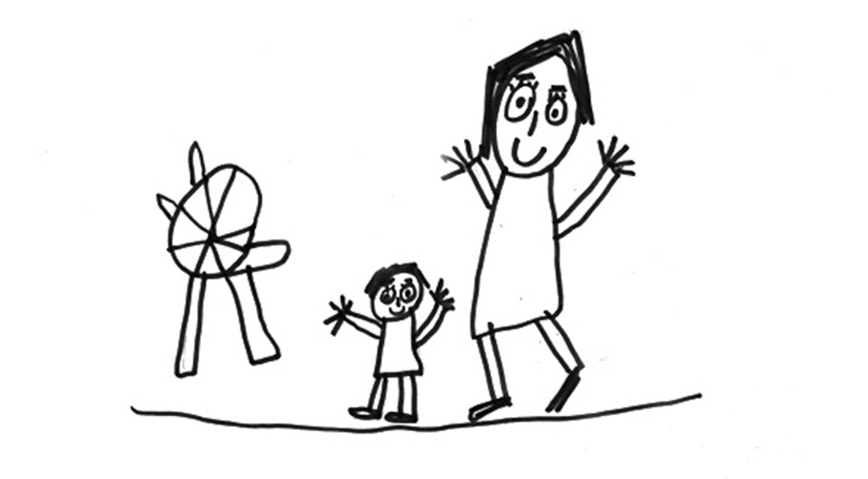 ¿Qué hace mamá por ti?: expresado en dibujos de niños chimbotanos