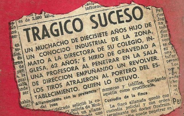 Disparar a un profesor ¡eso es noticia!